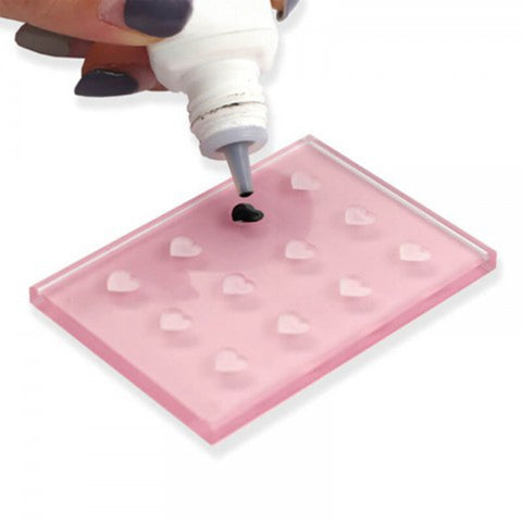 Glass Glue Pallet With 12 Holes