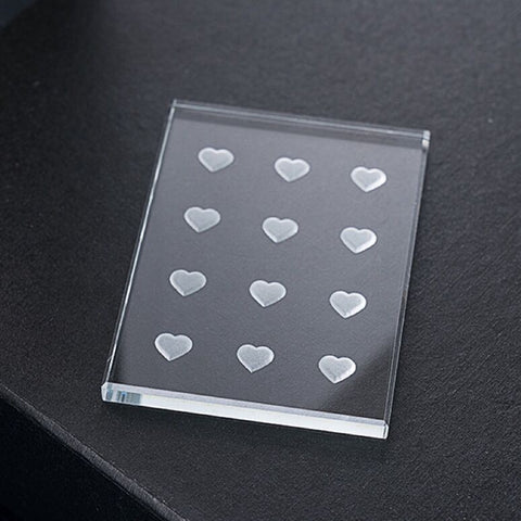 Glass Glue Pallet With 12 Holes