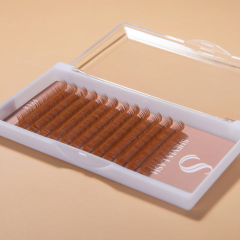 VELA Dawn Brown 0.07 – Soft Brown Volume Lash Extensions