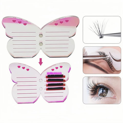 One Plate For 3 Butterfly Dazzle Acrylic Lash Tile