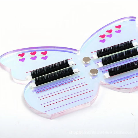 One Plate For 3 Butterfly Dazzle Acrylic Lash Tile