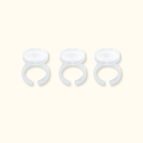 BLOOMING Round Glue Rings Holder – 100 PCS