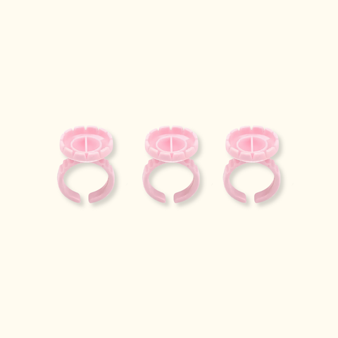 BLOOMING Round Glue Rings Holder – 100 PCS