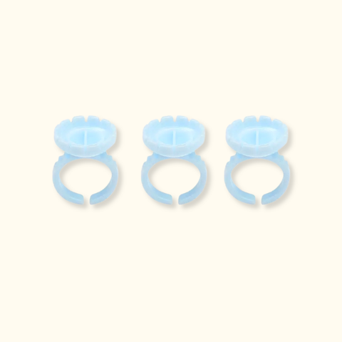 BLOOMING Round Glue Rings Holder – 100 PCS