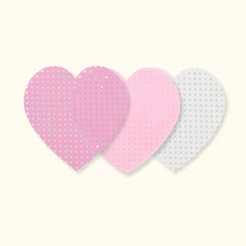 Lingettes pour buse de colle en forme de cœur rose, 200 pièces