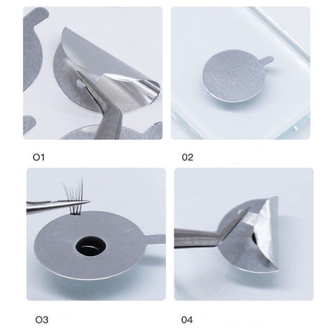 Round Aluminum Foil Glue Sticker 300 PCS