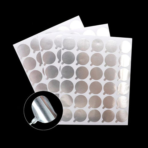 Round Aluminum Foil Glue Sticker 300 PCS